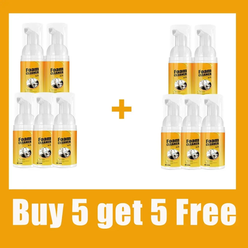 Multi-Purpose Foam Cleaner Spray – Car Interior & Home Cleaning Agent for Deep Stain Removal
