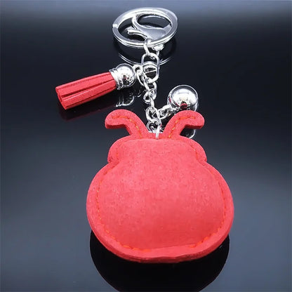 Ladybug Crystal Keychain - Tassel Bag Charm & Decorative Key Ring for Women & Men