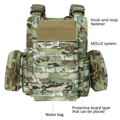 ARTEX Tactical Vest – 1000D Nylon, Quick Release, 6094K with Triple Magazine Pouch for Hunting & Airsoft Combat