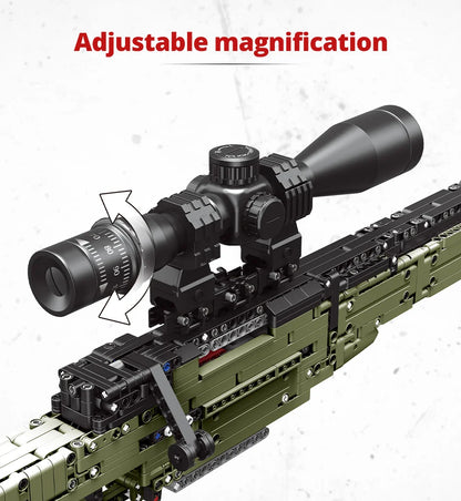 ZKZC WW2 Military Weapon Building Block Set – Shotgun, Sniper & Assault Rifle Toy for Kids Gifts