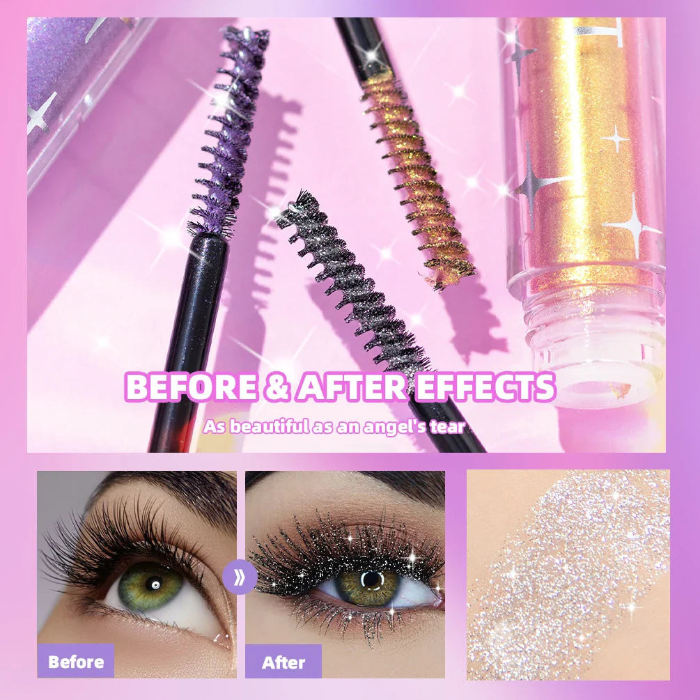 Diamond Galaxy Glitter Mascara – Sweat-Proof, Quick-Dry, Long-Lasting Curling Thick Lash Makeup          Ask ChatGPT