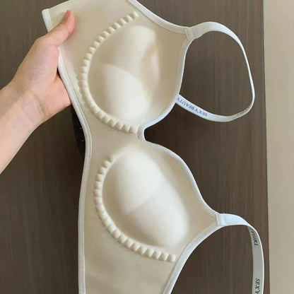 Wireless Push-Up Bra A-C Cup — Seamless Invisible 3D Pad Bralette for Small Chest, Anti-Sagging Comfort Underwear