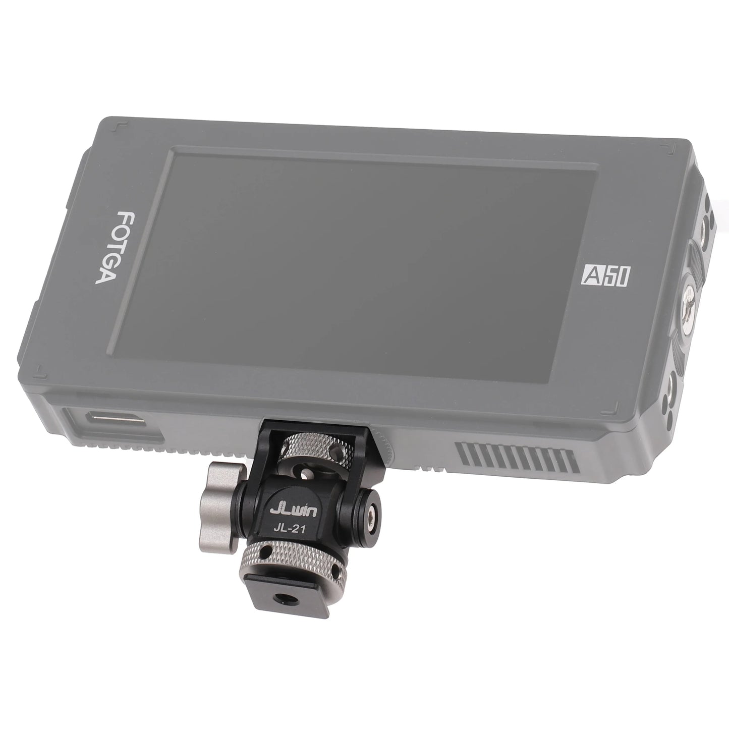 FOTGA Cold Shoe Monitor Mount Bracket – Universal QR Plate for DSLR/SLR Camera, Monitor, and Speedlite, 3KG Payload