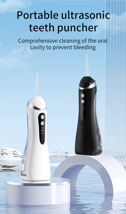 Teeth Water Flosser – Portable Electric Oral Irrigator for Home Dental Cleaning, Rechargeable & Waterproof