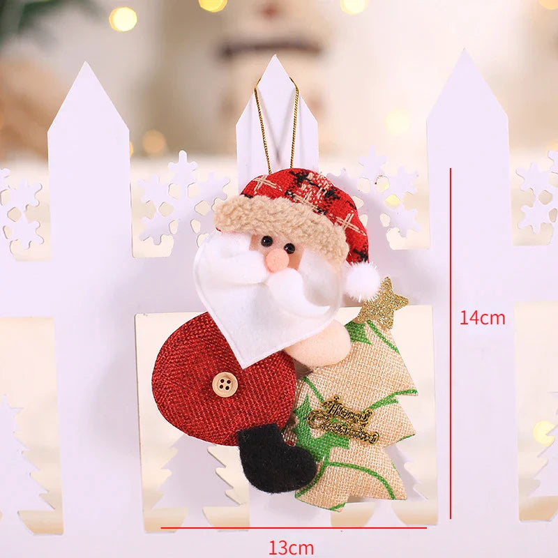 Red Star Christmas Tree Ornament – DIY Xmas Pendant New Year Party Gift Home Decor Noel Navidad