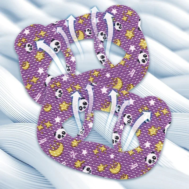 30pcs Anti-Snoring Stickers — Night Sleep Lip & Nose Breathing Patch, Mouth Correction Orthosis Tape for Children & Adults