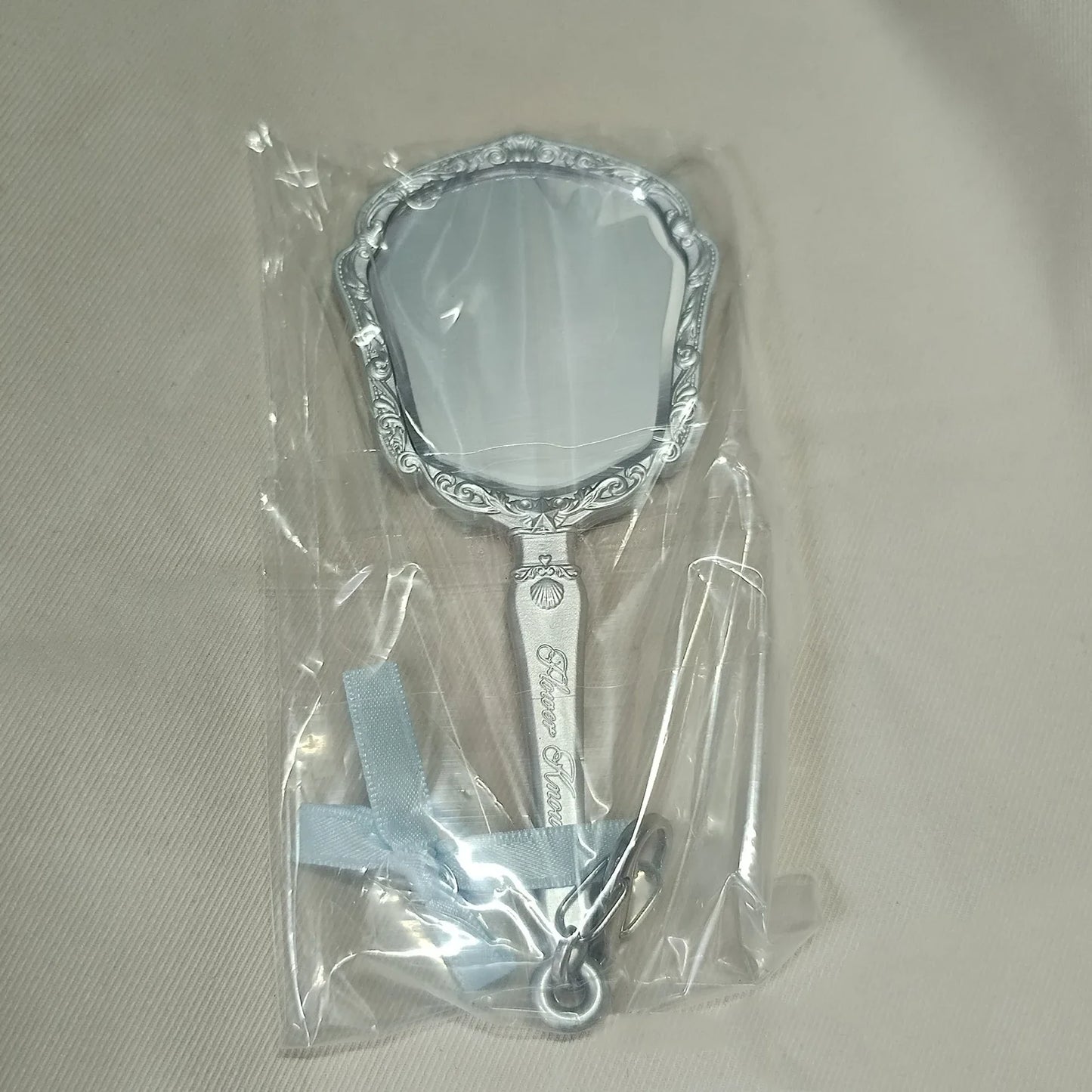 Flower Knows Angel Series Handheld Mirror – White, Black & Pink Compact Mirror