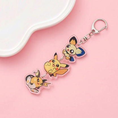 Anime Acrylic Keychain – Cute Cartoon Car Bag Pendant, Creative Gift for Friends & Fans, Fun Keyring Charm