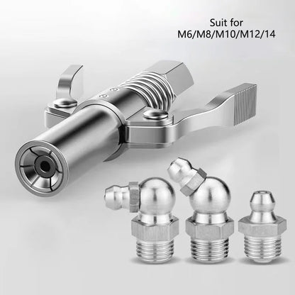 10000 PSI Grease Gun Coupler: Quick Release NPT1/8 Oil Pump Tip Tool - High-Pressure Grease Nozzle for Car Repair