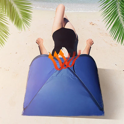Beach Headrest Sunshade Tent – UV-Protecting Sunshelter, Automatic Open, Portable Outdoor Sunshade for Adults & Kids Camping