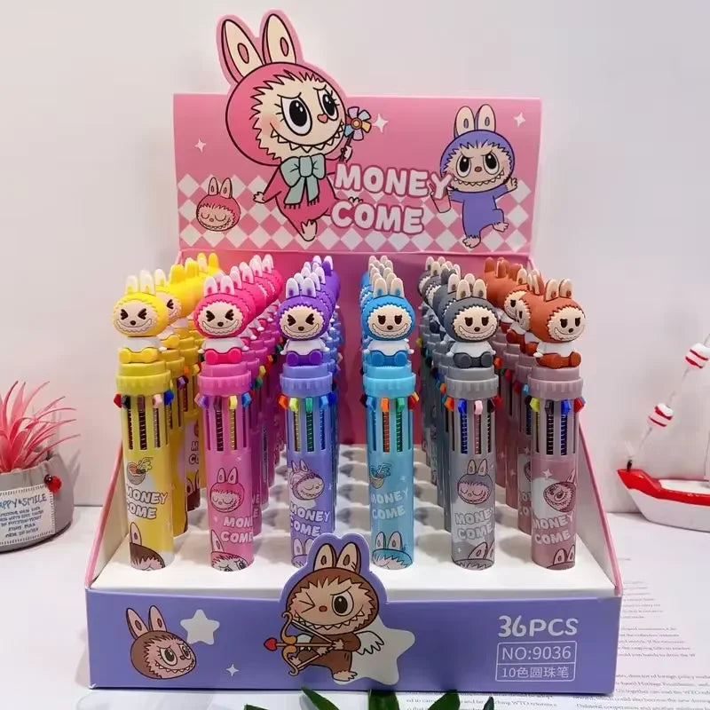 12pcs Mini Labubu V1 & V2 “Have A Sit” Figures – Cute Flocking Doll Collection & Decor Accessories