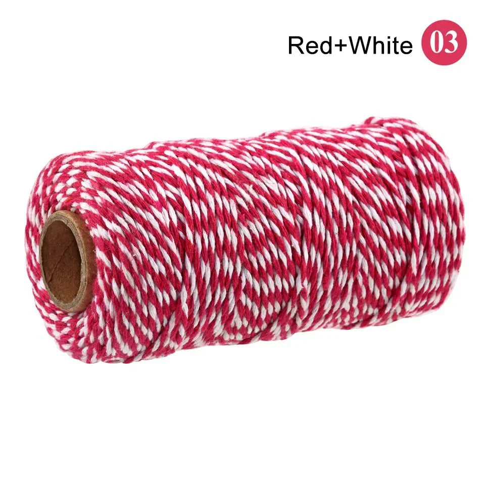 2mm 100M Macrame Cotton Cord – Twine Thread for DIY Crafts, Wall Hangings, Bohemian Wedding & Home Decor
