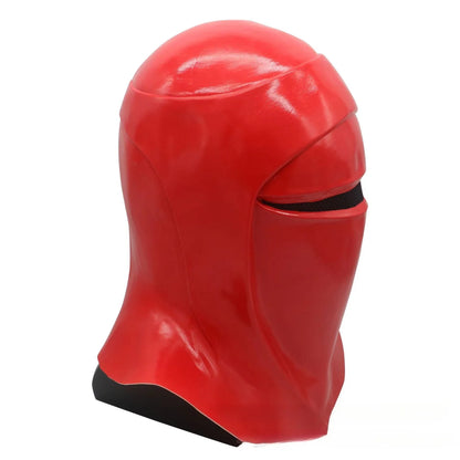 SW Emperor’s Royal Guard Full Head Mask – Red Latex Cosplay & Halloween Costume Accessory