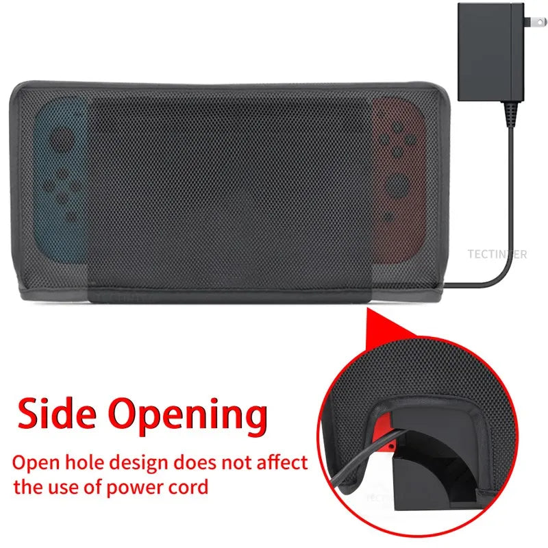 Ultimate Protection for Nintendo Switch & OLED Game Console: Dustproof Waterproof Dust Cover - Mesh Stopper, Anti-Scratch Design for Complete Peace of Mind