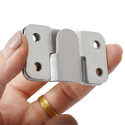 1-10 Set Stainless Steel Picture Frame Hooks | Wall Hanger Flush Mount Hanging Bracket Connector for Furniture
