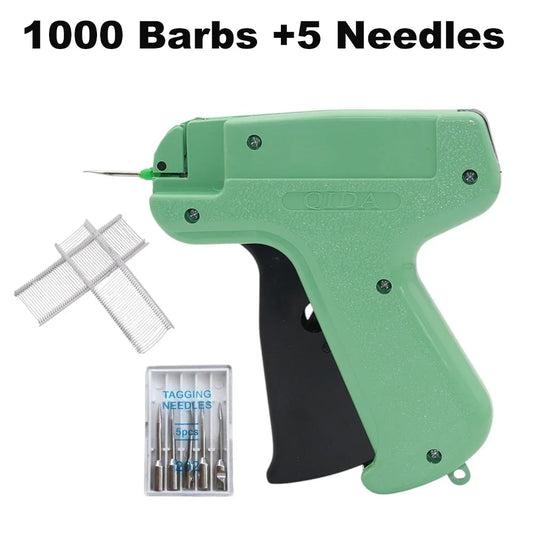 Tag Gun with 1000 Barbs & 5 Needles — Clothing Price Label Tagging Tool for DIY Garment & Sewing Crafts