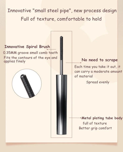 Judydoll Lash Lengthening Waterproof Mascara – Curling, Thick, Non-Smudge, Quick-Dry, Long-Lasting Eye Makeup Cosmetics