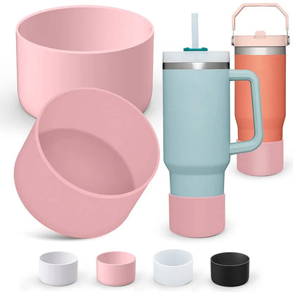 2PCS Silicone Boot Sleeve Covers – Bottom Protectors for Stanley 20/30/40oz Tumblers & Water Bottles