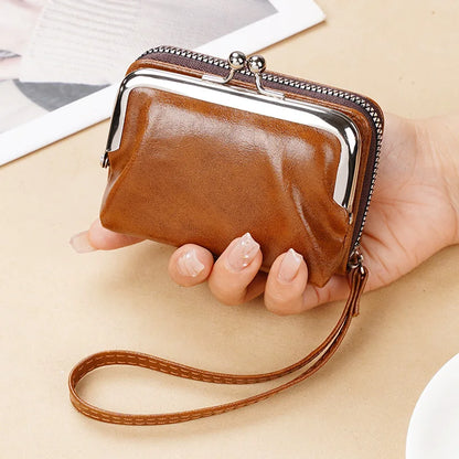 Lonny 4-Inch Zip-Up Card Holder – Women’s Buckle Coin Purse Clutch, Cross-Border Supply