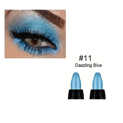 16 Colors Pearlescent Waterproof Eyeliner – Glitter, Long-Lasting & Non-Smudge Eye Makeup