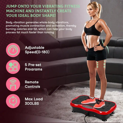 Power Waver Vibration Plate Machine — Whole Body Exercise & Lymphatic Drainage Fitness Platform