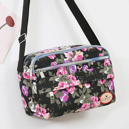Women’s Canvas Tote Bag – Large Capacity Handbag, Messenger & Shoulder Bag for Commuting and Travel