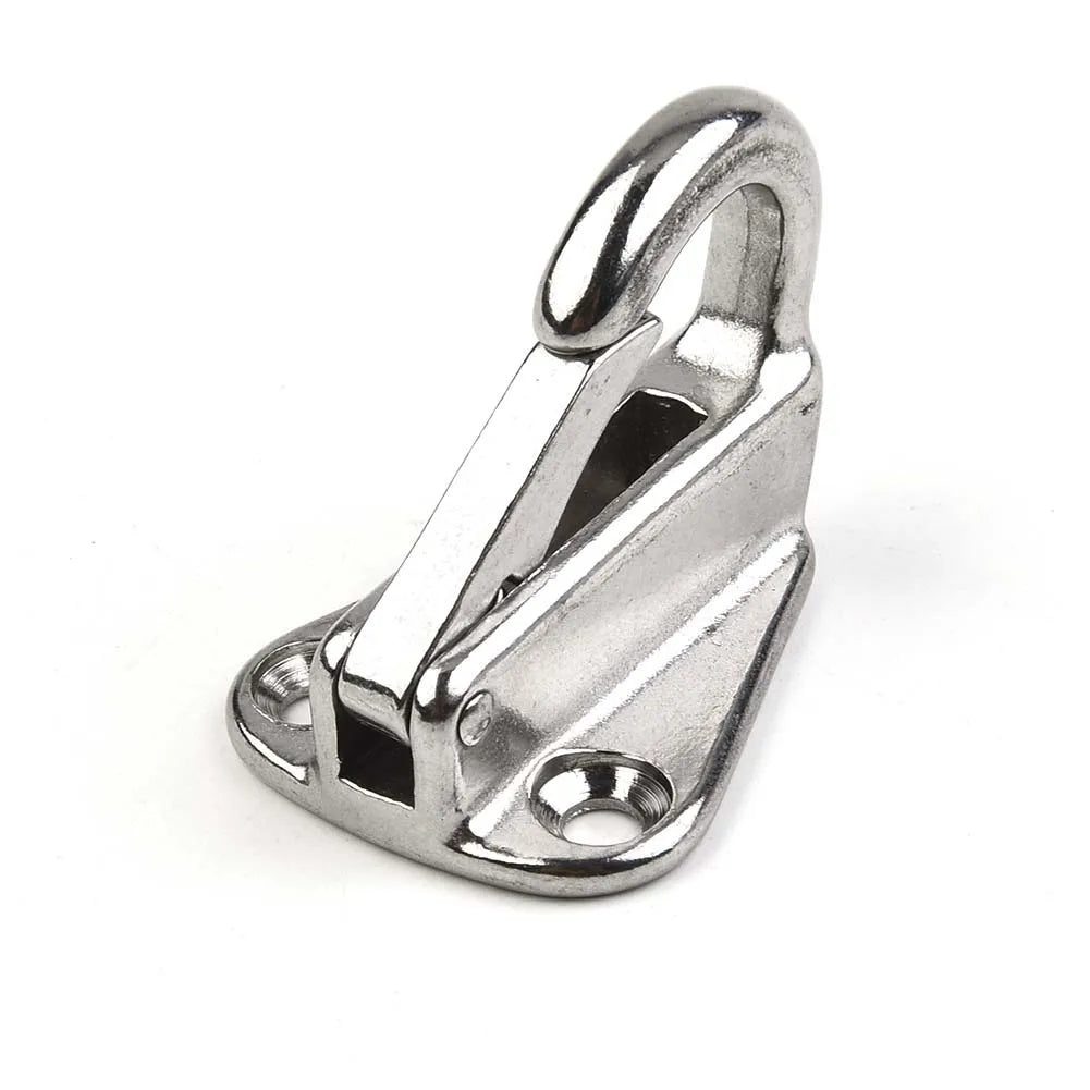 2 X Marine 316 Stainless Steel Spring Snap Fending Hook - Boat Hardware - Spring Locked Fender Hooks