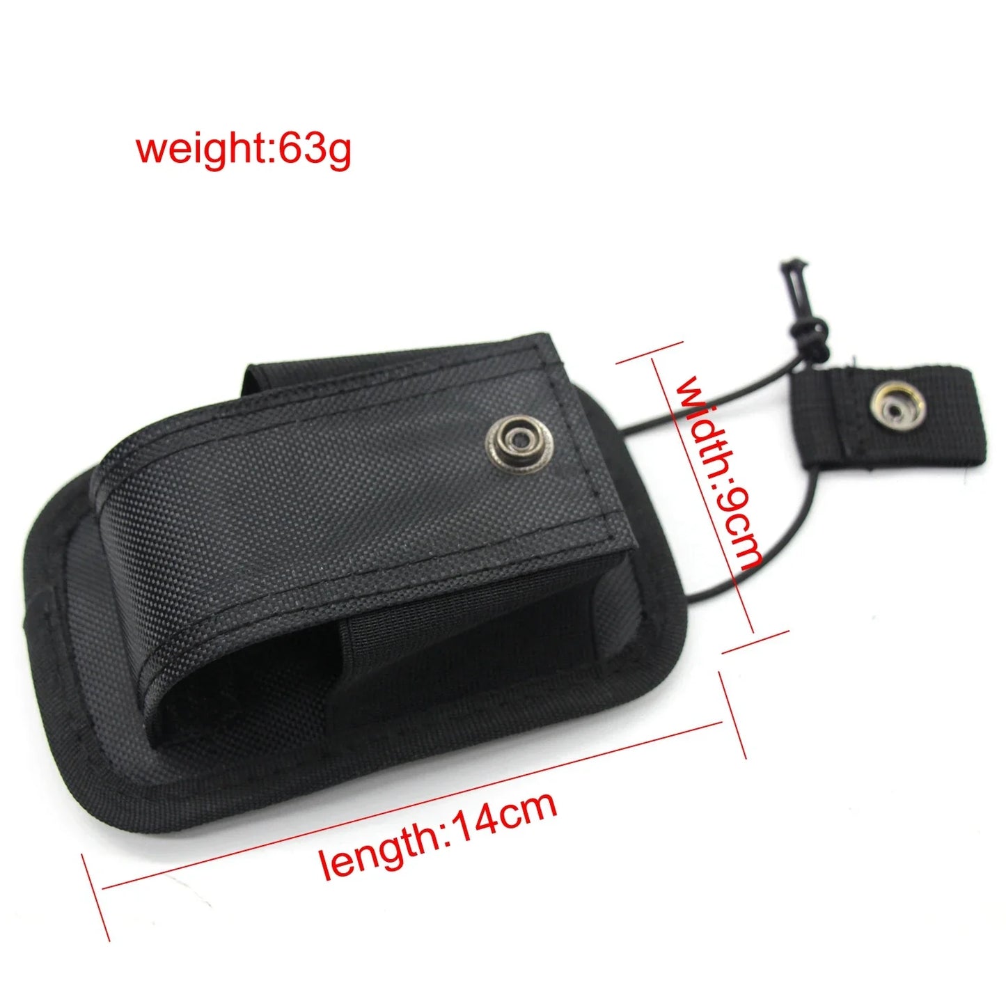 Tactical Duty Pouch - MOLLE Handcuff, Flashlight, Baton & Walkie Talkie Holder Case
