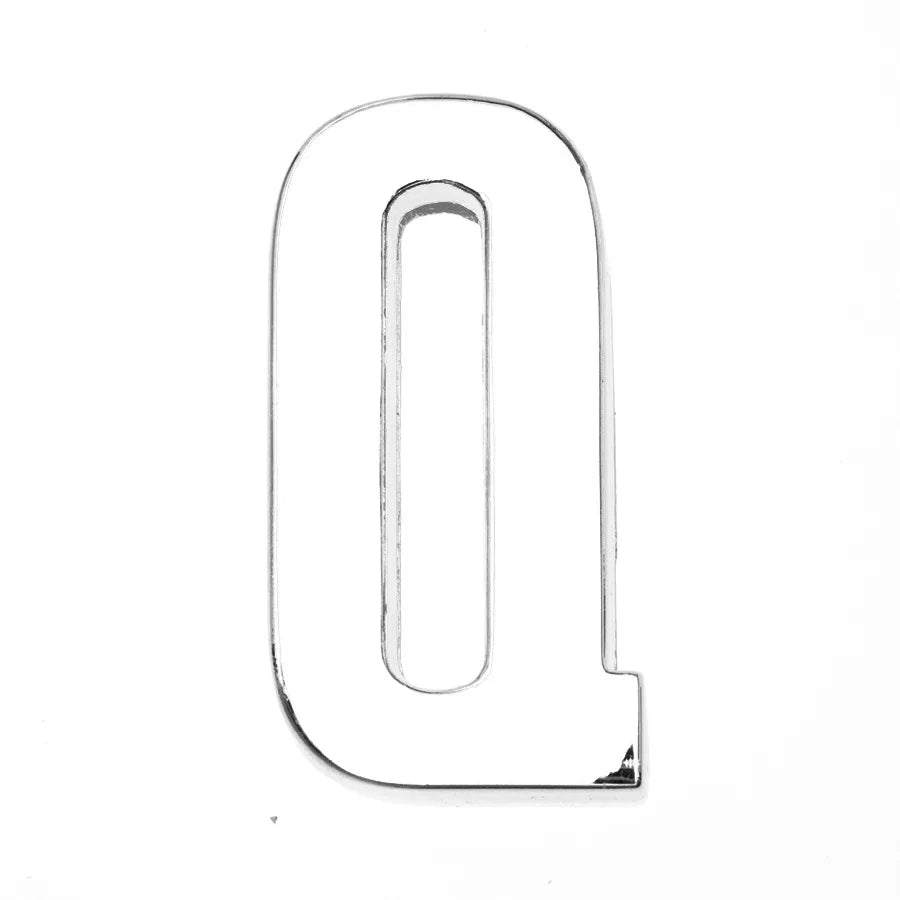 12PCS 30mm Chrome Alphabet Slide Charms A–Z – DIY Bracelet, Wristband, Pet Collar & Jewelry Making Beads
