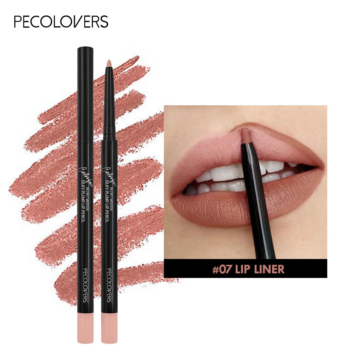 Waterproof Matte Lipliner Pencil – Long Lasting Red Contour Tint, Non-Stick & Moisturizing Lipstick in 12 Colors