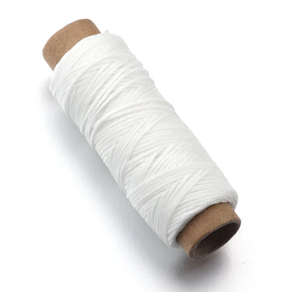 50 Yards Waxed Leather Thread Cord – 150D 1.0mm for Hand Stitching, DIY Bracelets & Jewelry Making