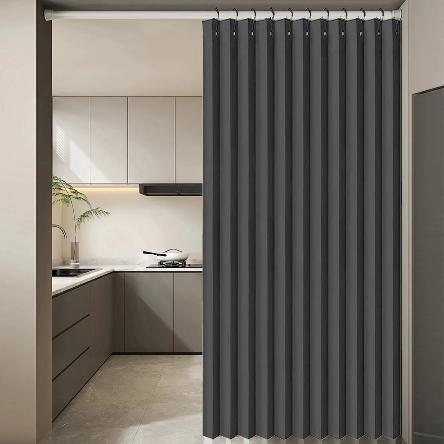 Extra Large Blackout Waterproof Curtain – Thermal Insulated Sliding Door & Shower Drapes for Living Room & Bedroom