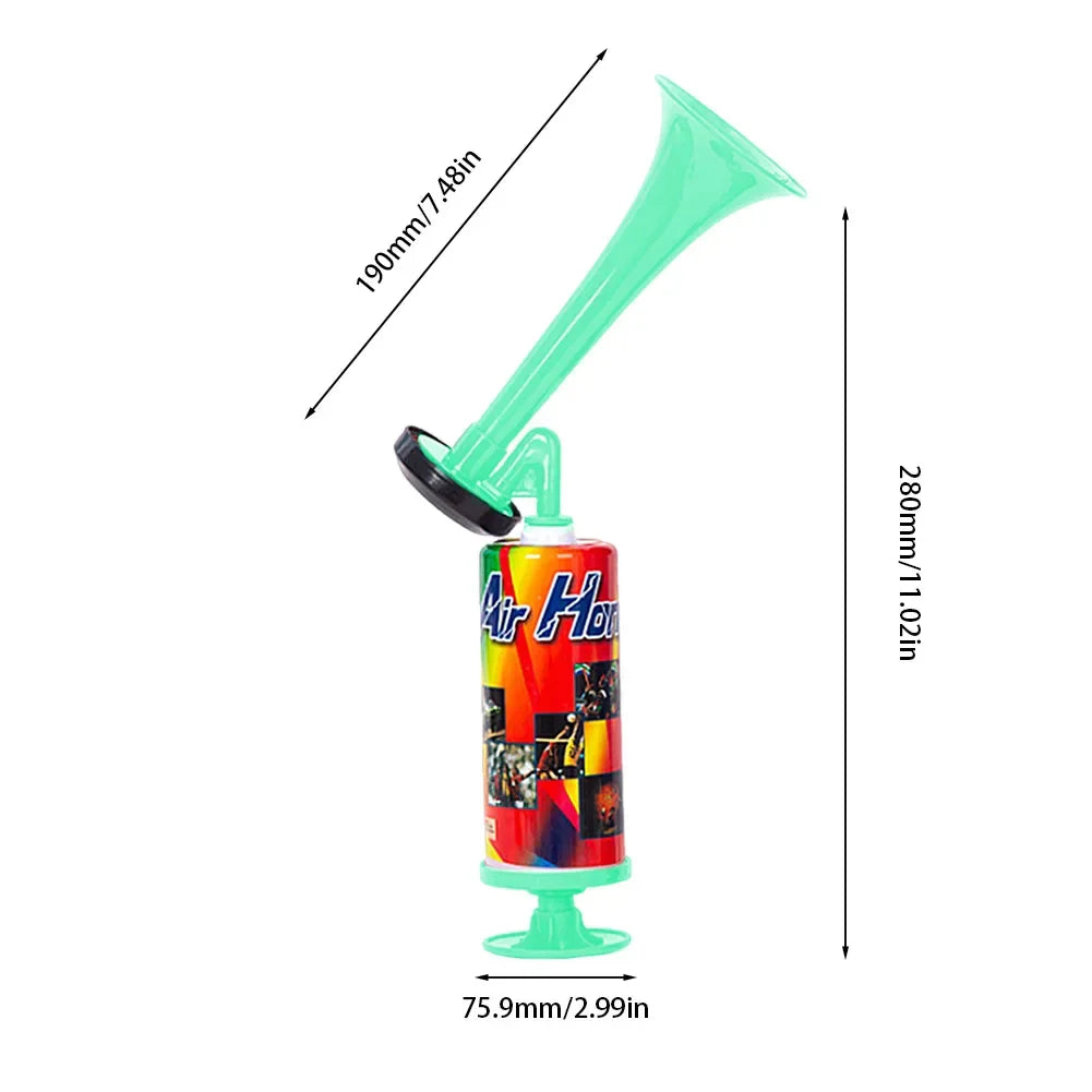 Handheld Air Horn – Loud Mini Pump Horn for Sports Events, Boating, and Birthday Parties