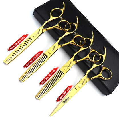 Professional Japanese Hair Cutting & Thinning Scissors – 6''/6.5''/7''/7.5'' Sharp Barber Shears for Salon & Home Use