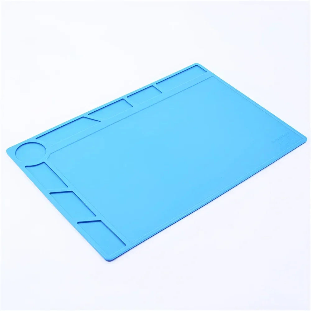 ESD Heat-Resistant Soldering Mat – Magnetic Silicone Work Pad for BGA Repair and Heat Insulation
