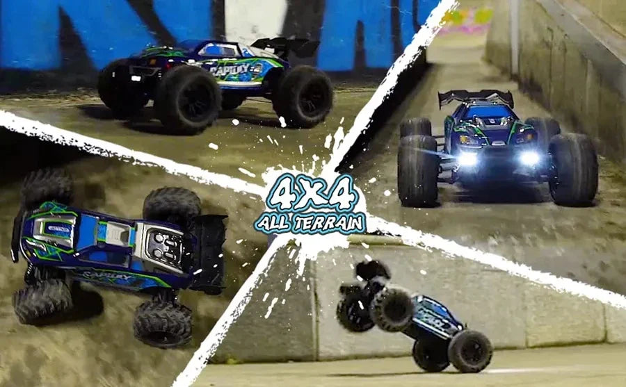 4WD Remote Control Car – Off-Road 4x4 RC High-Speed Buggy Truck, Brushless 50/80KM/H Drift Racing Toy for Kids & Adults