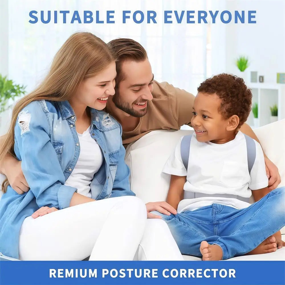 Adjustable Posture Corrector Belt – Back, Shoulder & Lumbar Support Brace for Body Alignment & Humpback Correction (Kids & Adults)