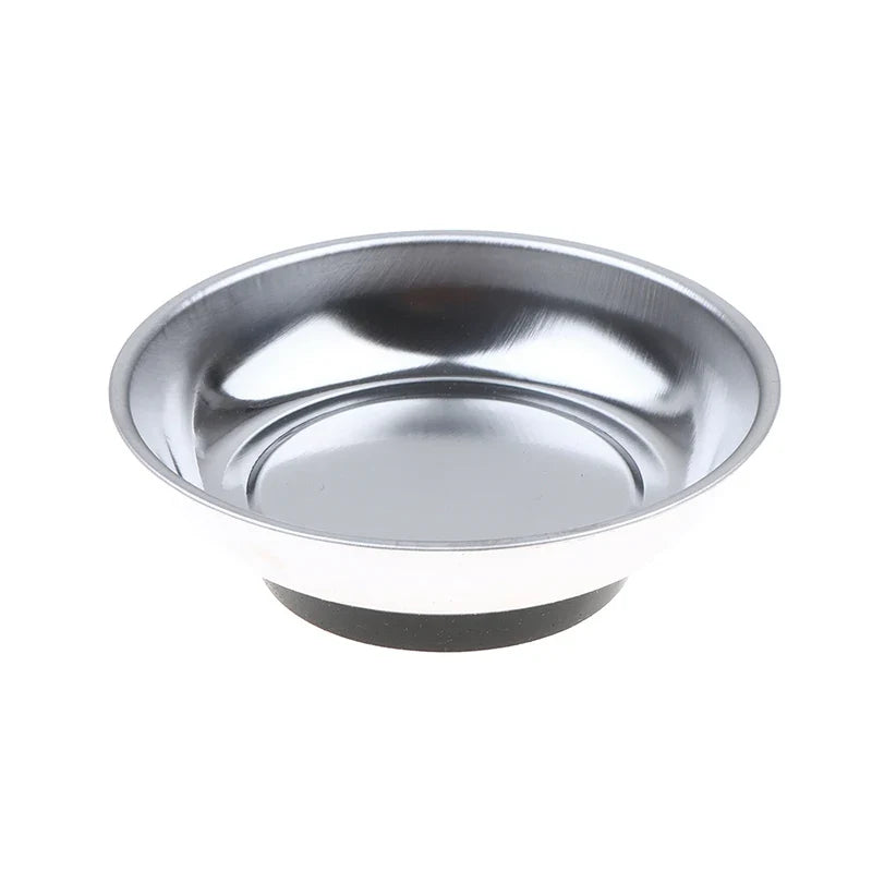 Stainless Steel Magnetic Parts Tray - 4 Inch & 6 Inch Bowl Organizer for Bolts Nuts Screws Hardware Storage Home Office