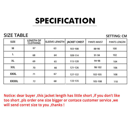 DUHAN Windproof Motocross Jacket & Pants for Men – Wear-Resistant Motorcycle Gear with Body Armor, Winter Moto Clothing