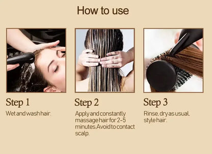 Keratin Hair Mask – 5-Second Magical Repair for Damaged, Frizzy Hair, Deep Moisturizing & Smooth, Shiny Hair Care Treatment
