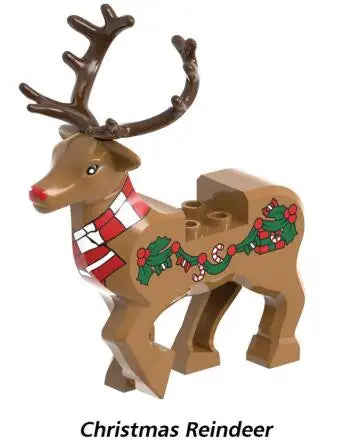 Christmas Building Blocks Toy Set – Santa Claus & Reindeer Action Figures Gift