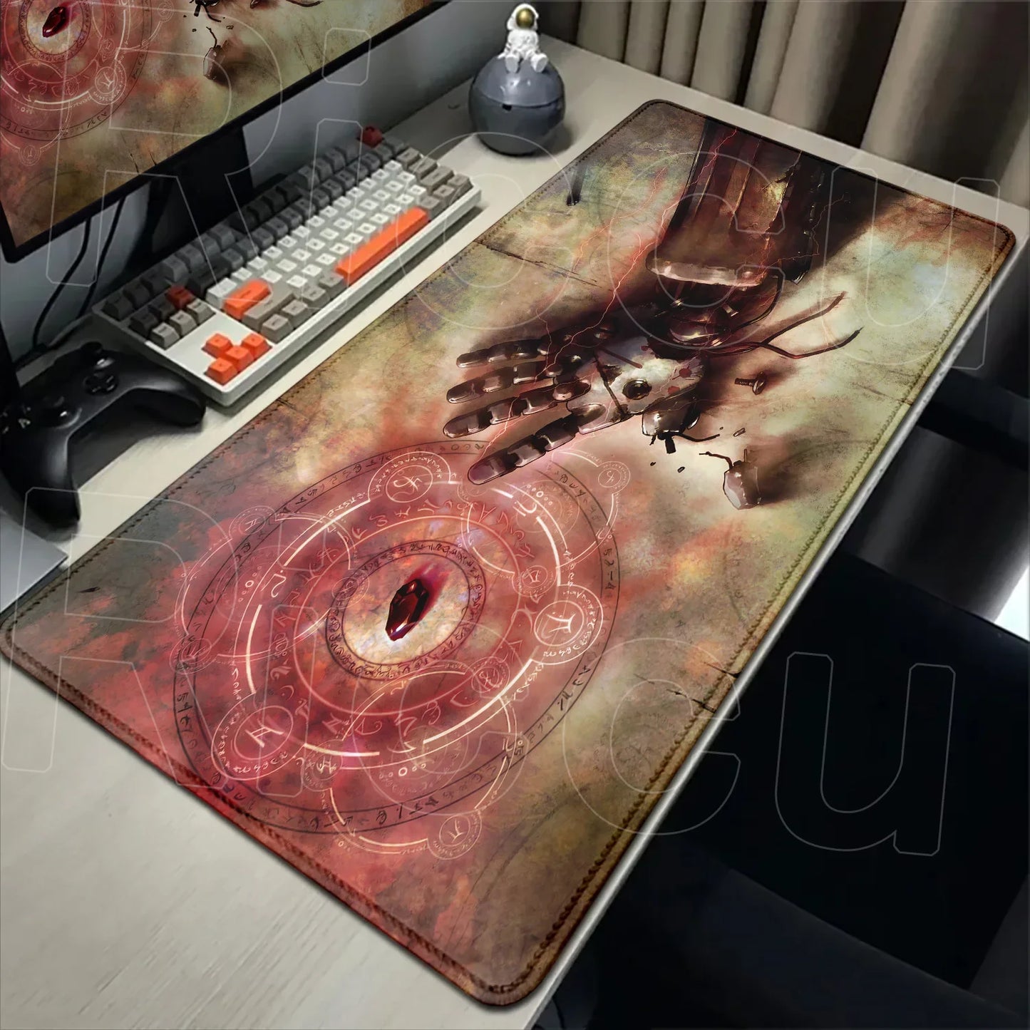 Fullmetal Alchemist XXL Gaming Mouse Pad – Large Anti-Slip Keyboard Desk Mat for Home & Office