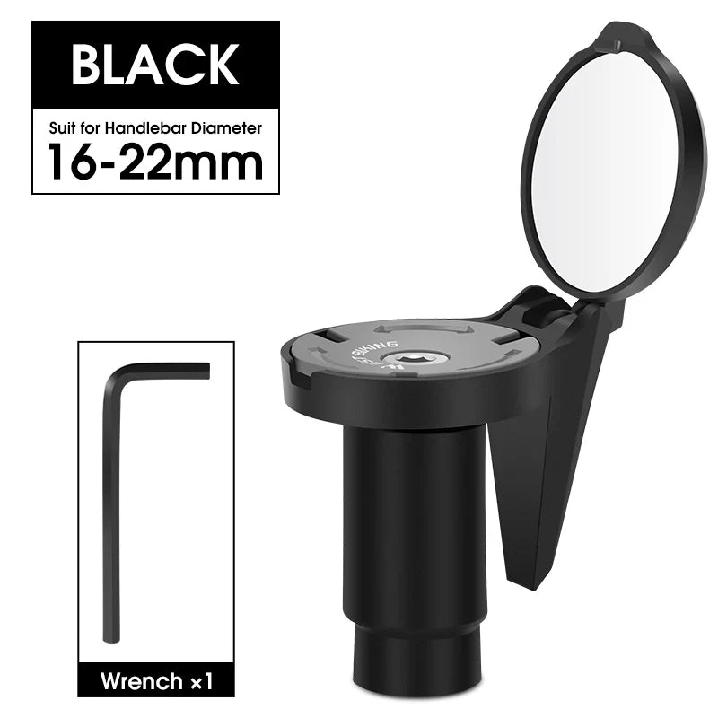 WEST BIKING Adjustable Bicycle Rearview Mirror – Universal Convex Handlebar End Mirror for MTB & Road Bikes