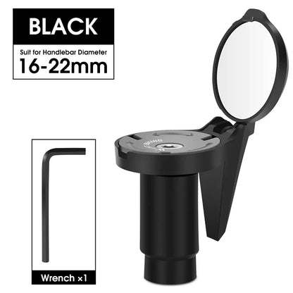 WEST BIKING Adjustable Bicycle Rearview Mirror – Universal Convex Handlebar End Mirror for MTB & Road Bikes