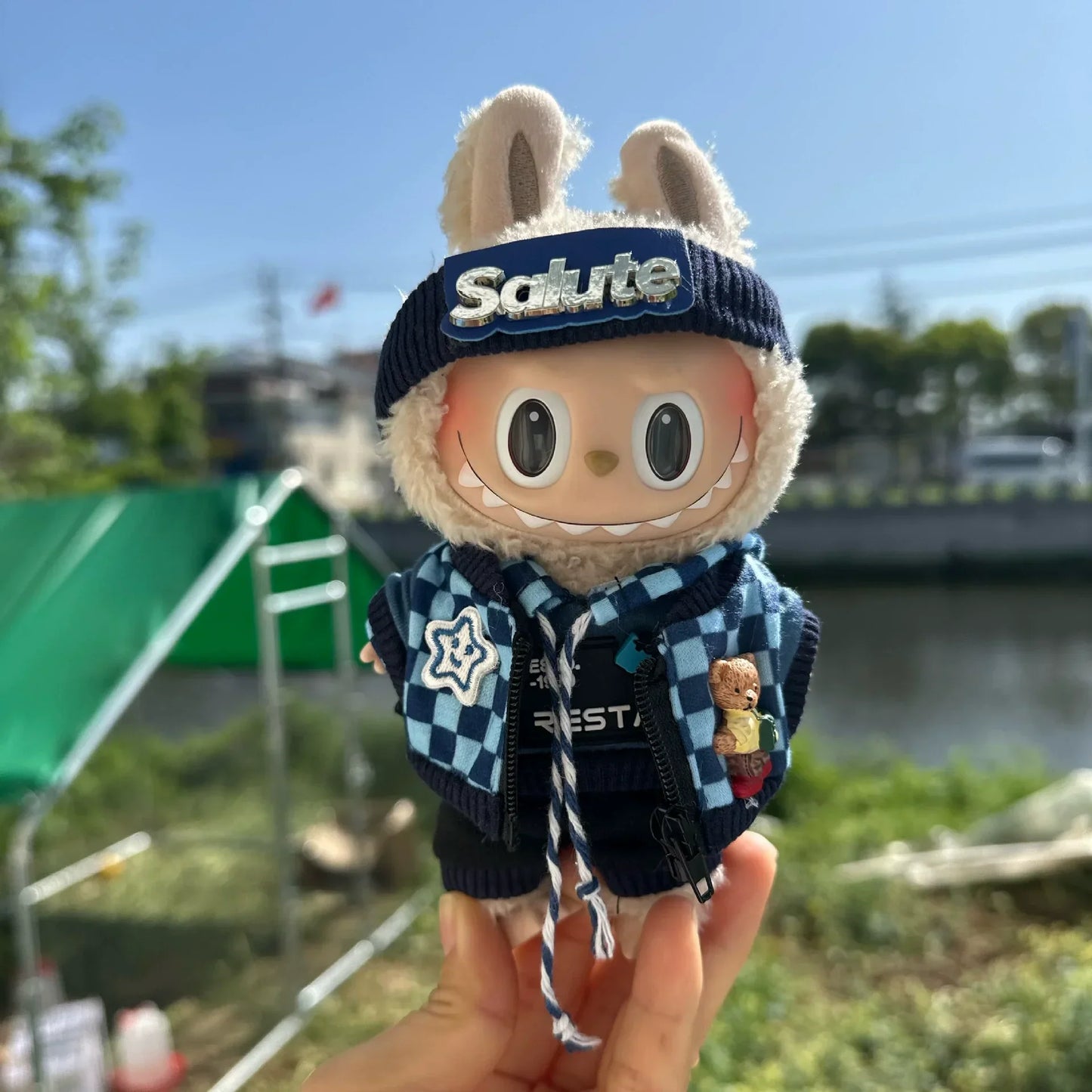 Mini Plush Doll Clothes Outfit – Korea Kpop EXO Labubu V1 V2 Idol Dolls Pit Strip Climbing Suit Gift