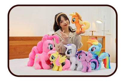 My Little Pony Rainbow Dash & Applejack 28cm Plush Toy – Soft Stuffed Animal Gift