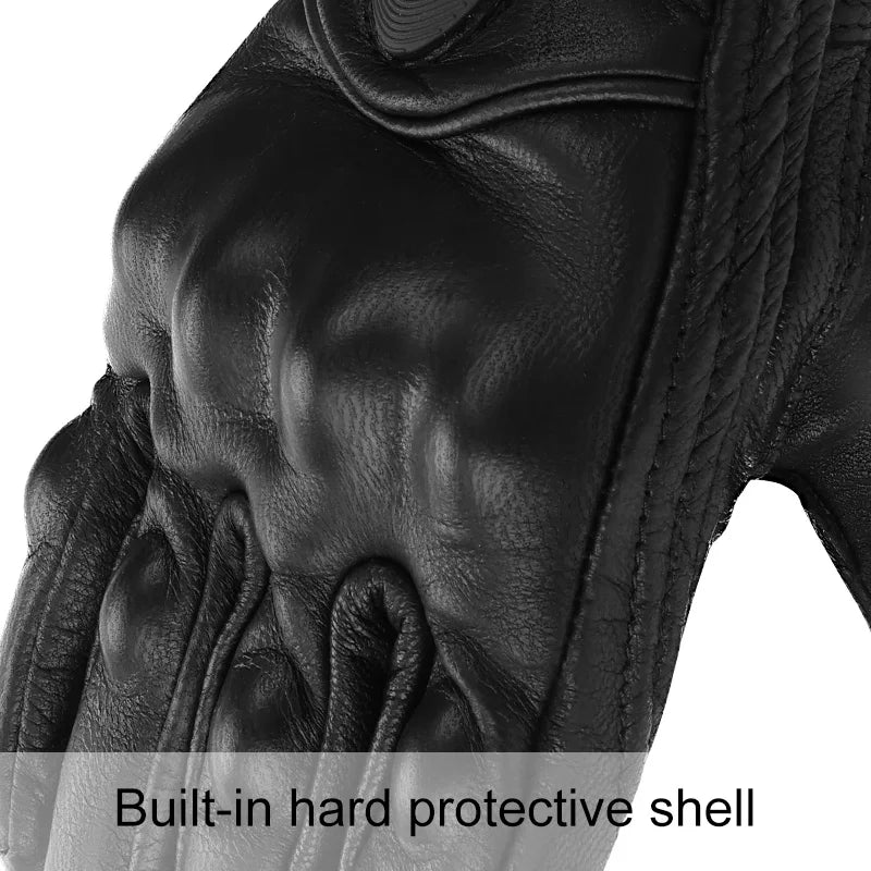 3XL Goatskin Leather Motorcycle Gloves – Men & Women Moto Gloves for Electric Bikes