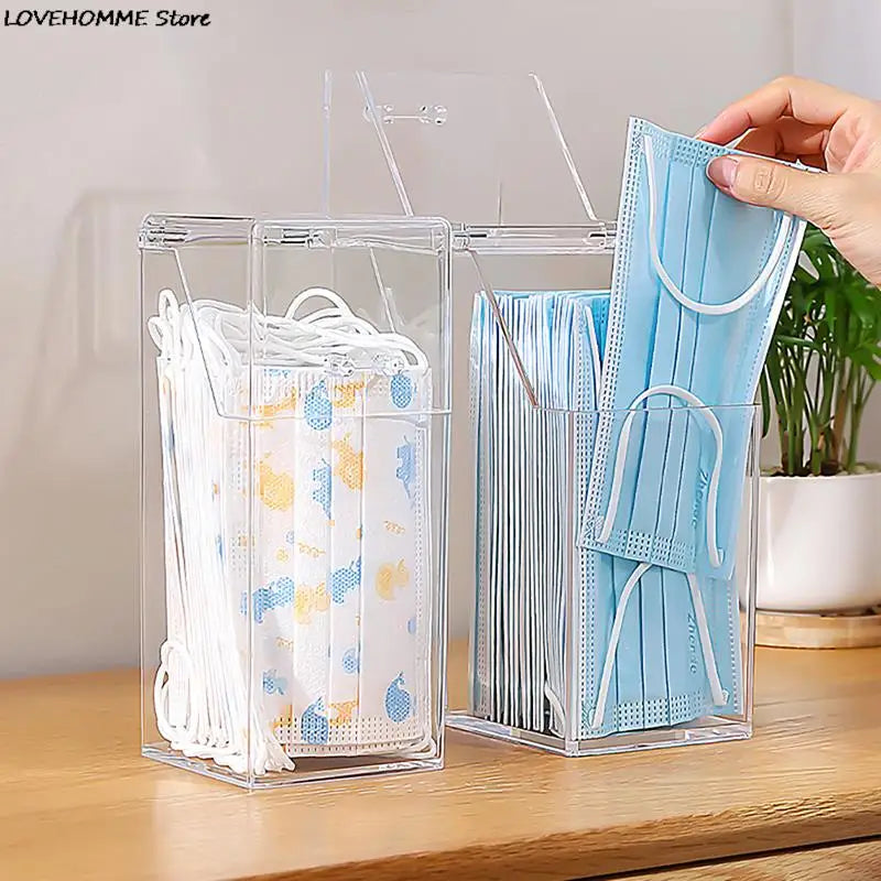 Mask & Wet Tissue Storage Box – Dustproof Baby Wipes Dispenser with Lid for Kitchen & Household