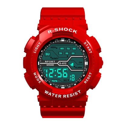 Men's Outdoor Sports Watch – Waterproof LED Military Digital Wristwatch with Luminous Large Screen