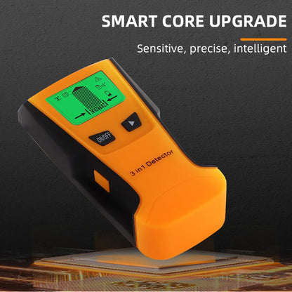 3-in-1 Wall Metal Detector – Professional Deep Scan for Metal, Wood Studs, AC Voltage & Live Wires